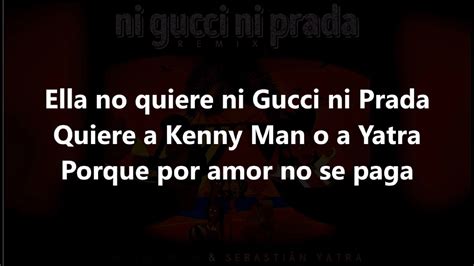 ni gucci ni prada remix lyrics|ni Gucci kenny man.